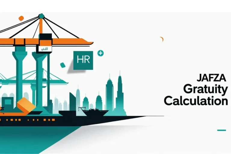 Step-by-step JAFZA gratuity calculation examples under UAE Labour Law